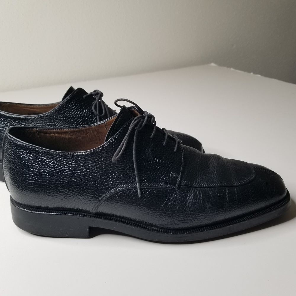 Toschi Italian lace up shoes size 8 1/2 euc - Picture 2 of 8